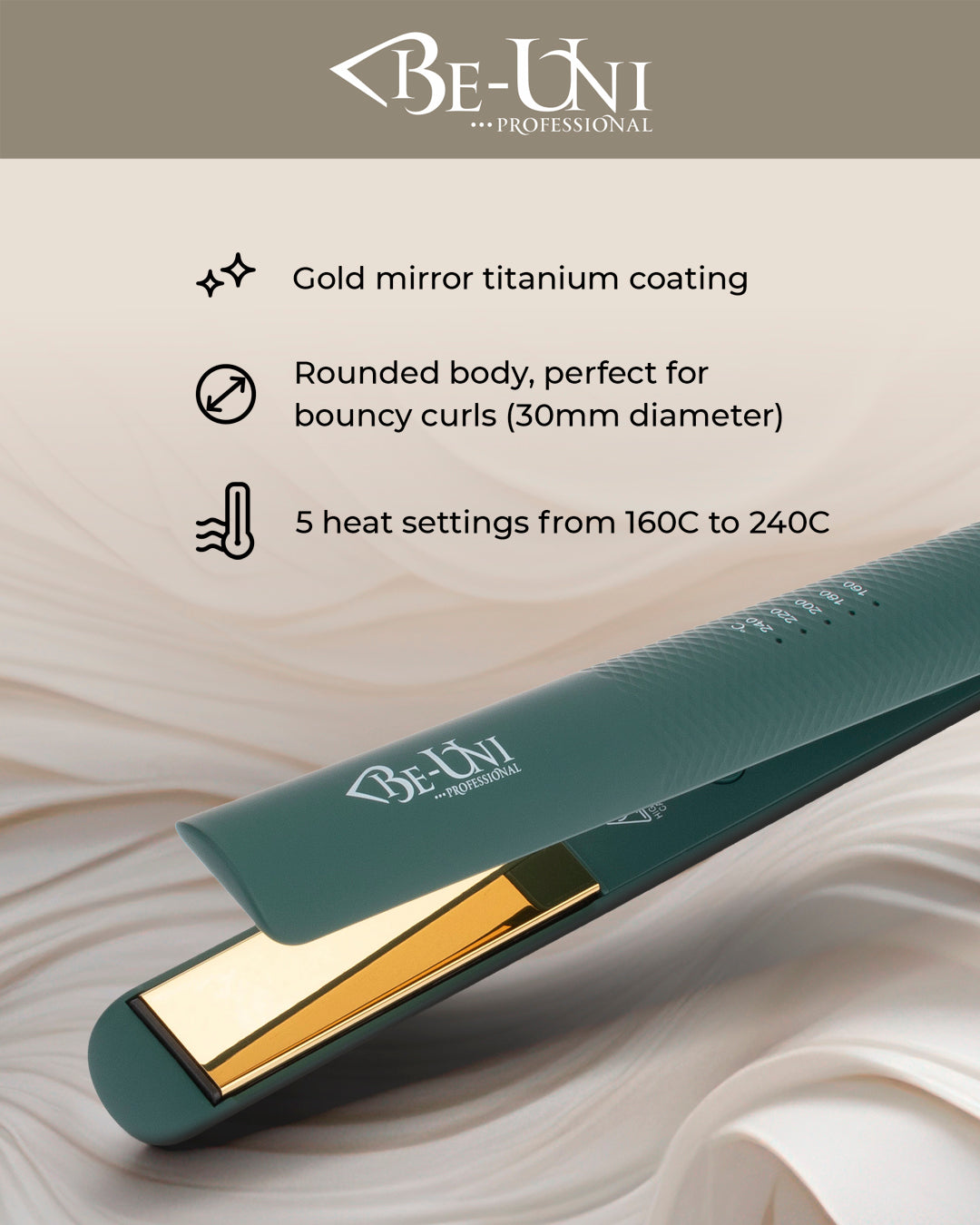 Gold Titanium Hair Straightener | V069