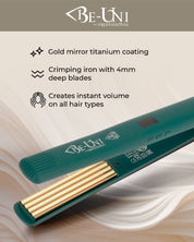 Gold Titanium Hair Crimper | Zigzag